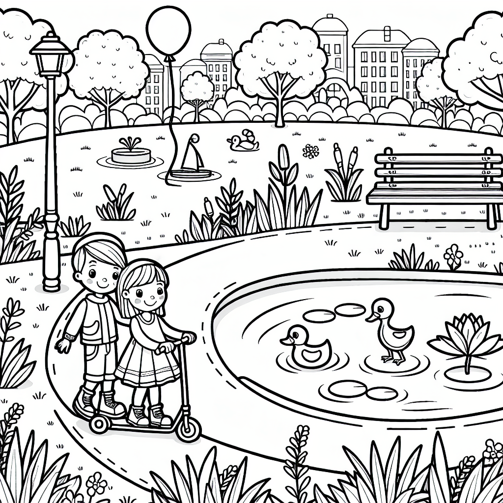 Парк у пруда