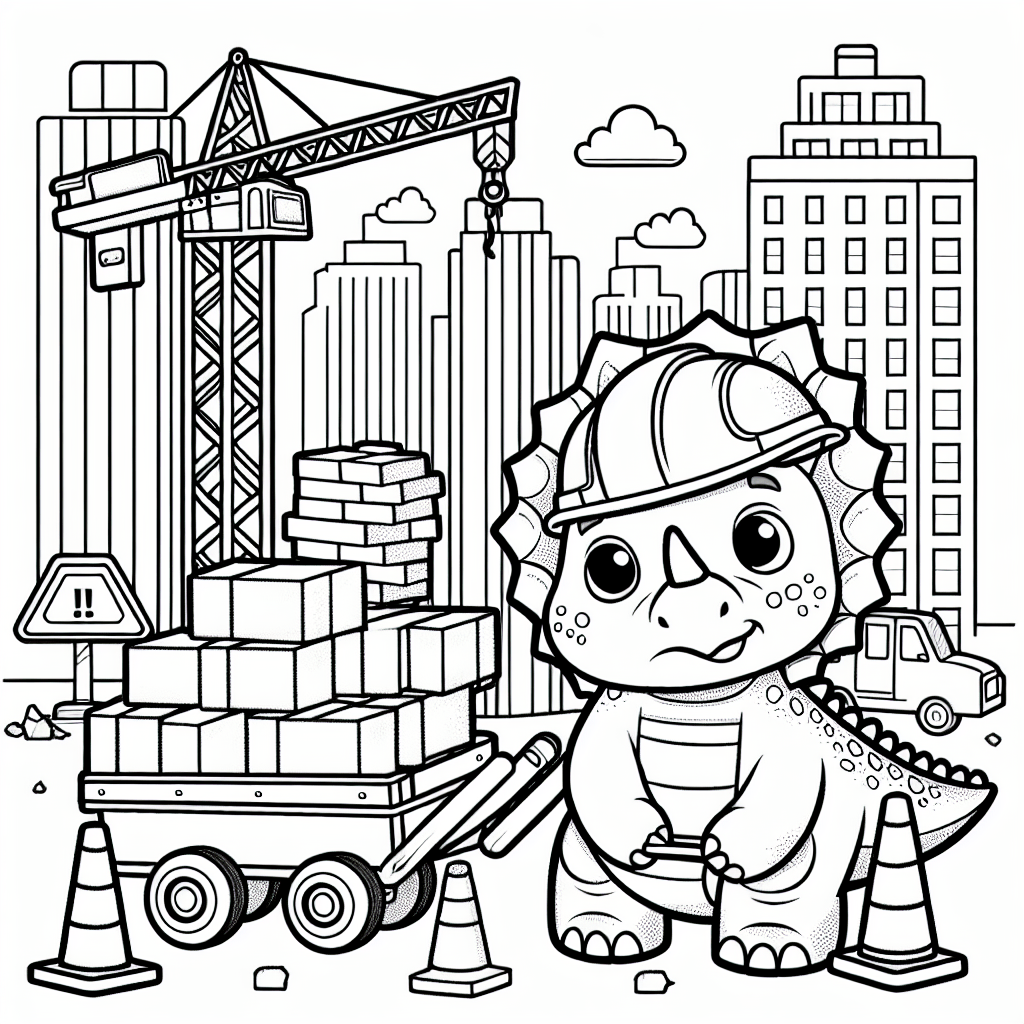 Стройка с трицератопсом