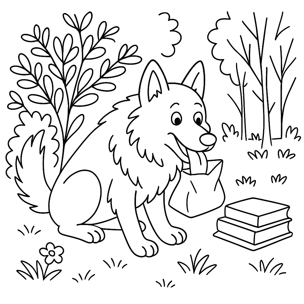 Раскраска по сказке "Совесть"