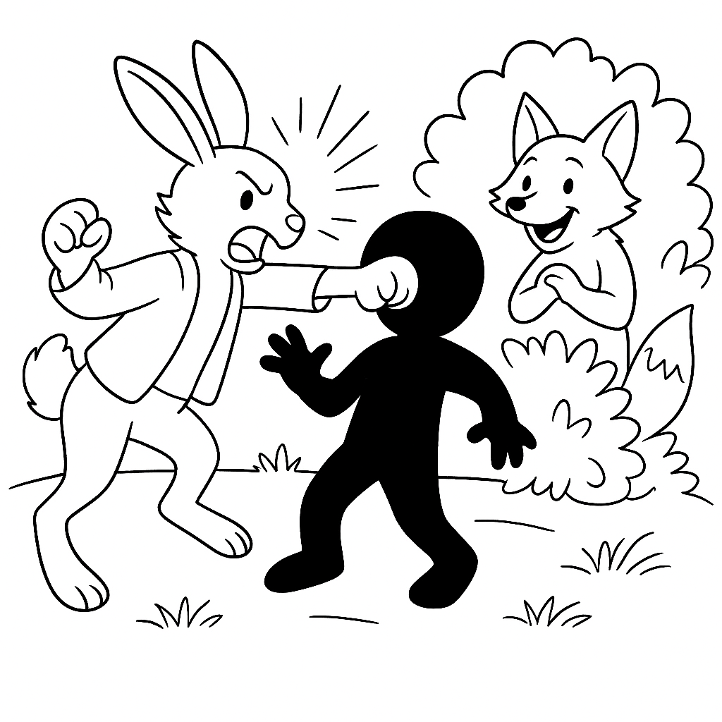 Раскраска по сказке "Смоляное чучелко"