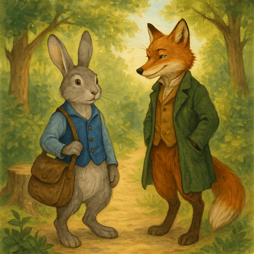 Как братец лис охотился, а добыча досталась братцу кролику