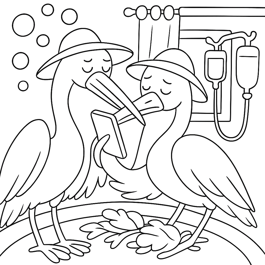 Раскраска по сказке "Телефон"