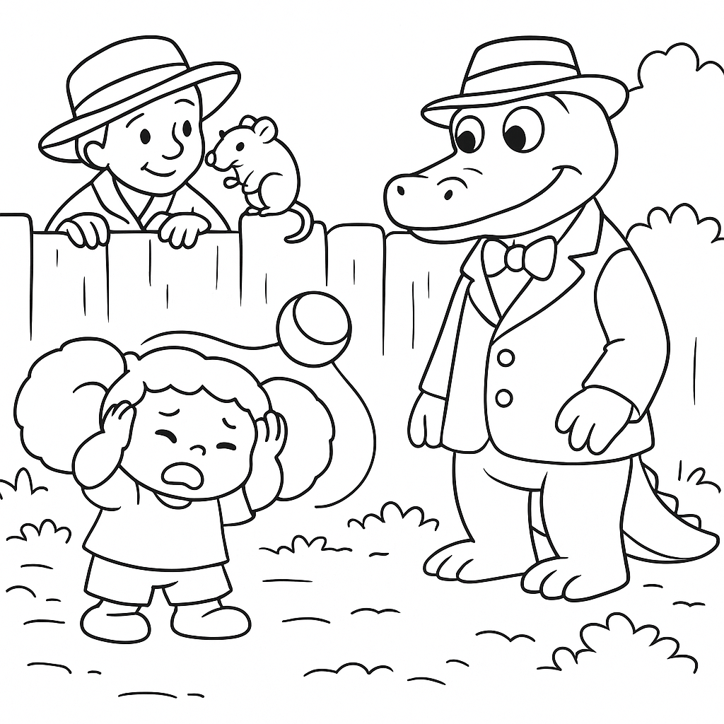 Раскраска по сказке "Проказы шапокляк"