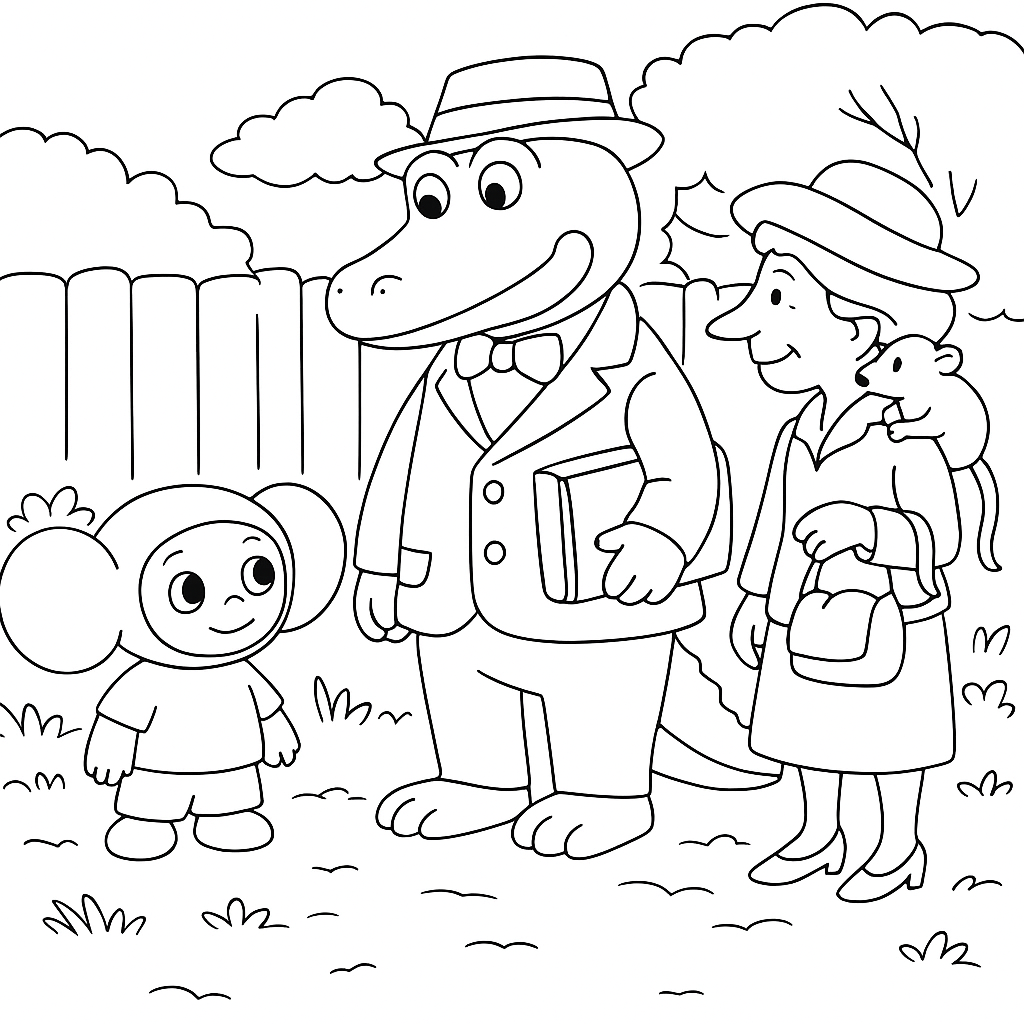 Раскраски: Проказы шапокляк