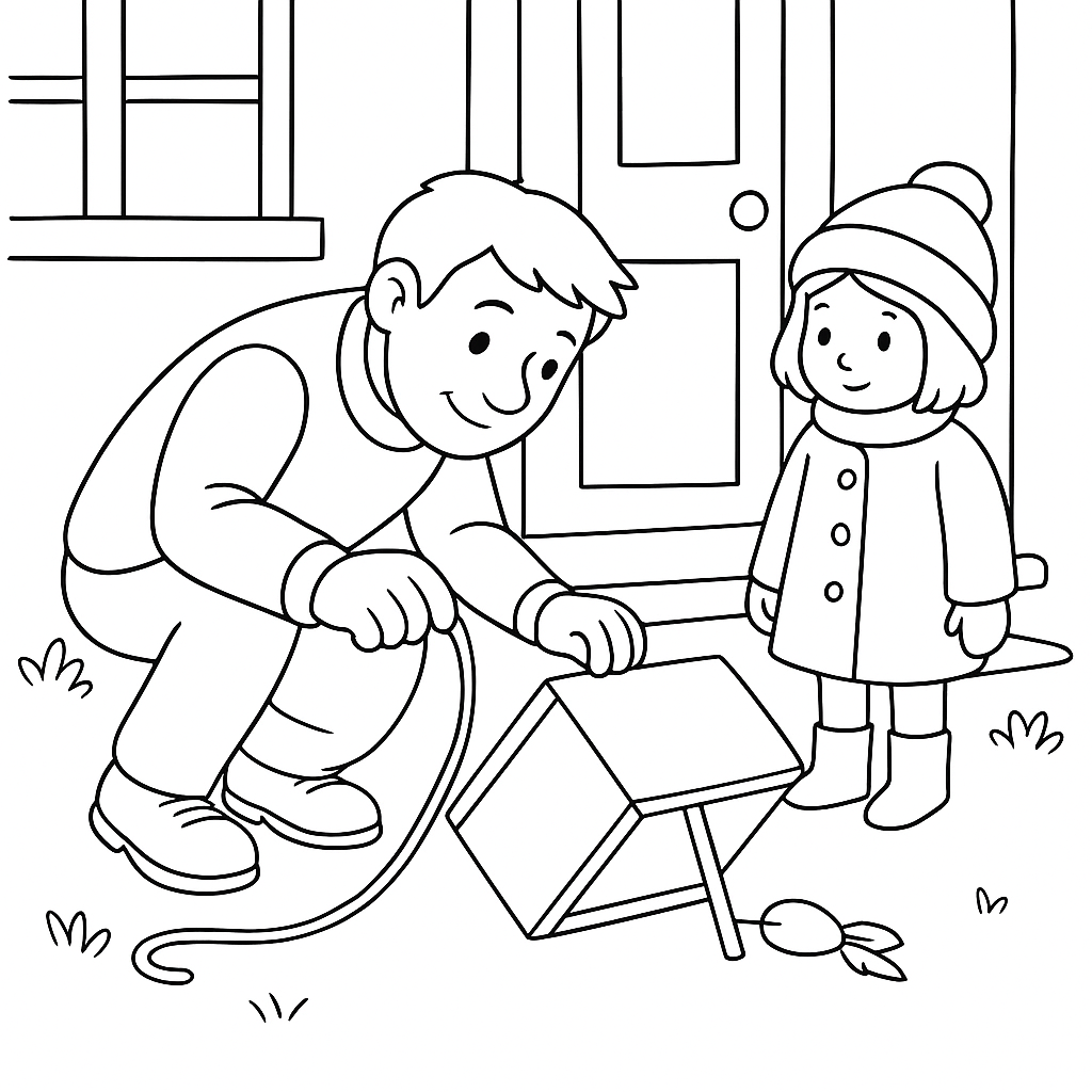 Раскраска по сказке "Что за зверь?"