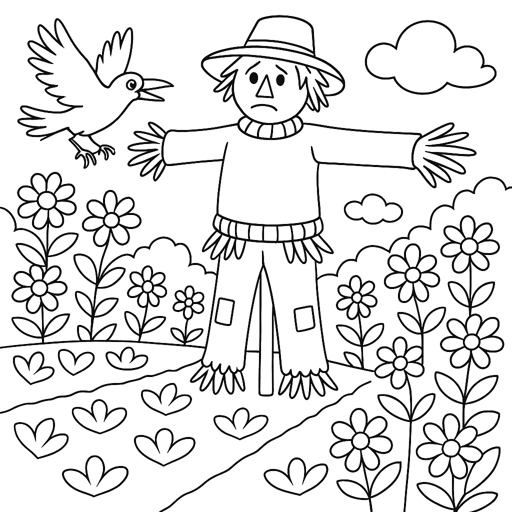 Раскраска по сказке "Весной"