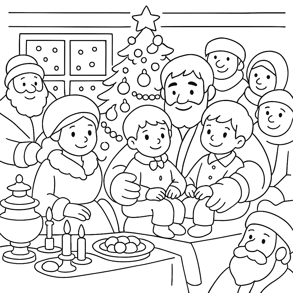 Раскраска по сказке "Чук и гек"