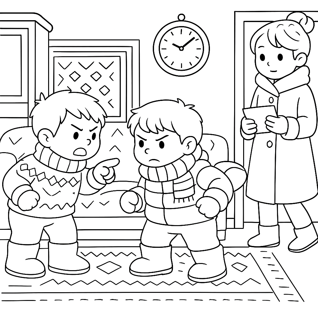 Раскраска по сказке "Чук и гек"