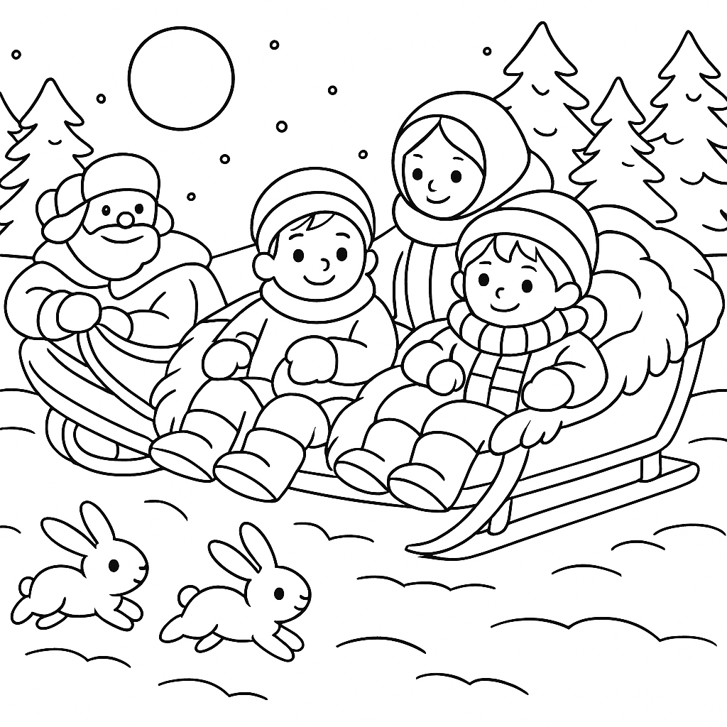 Раскраска по сказке "Чук и гек"