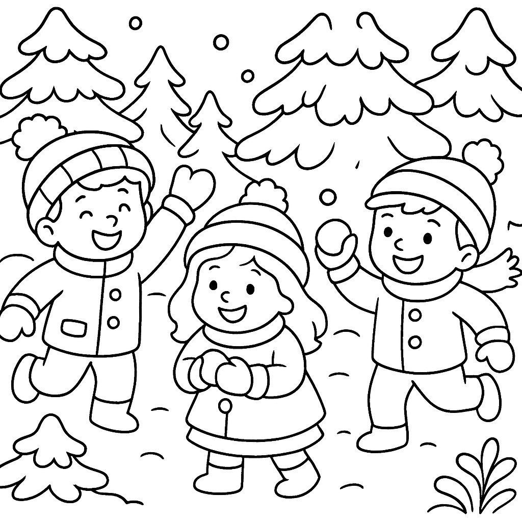 Раскраска по сказке "Новогодний подарок снегурочки"