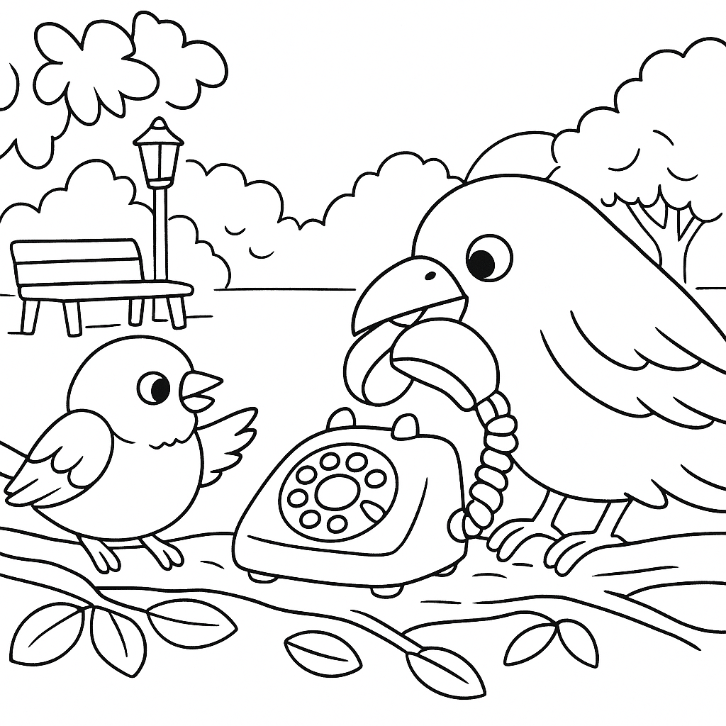 Раскраска по сказке "Веселая Азбука в стихах"