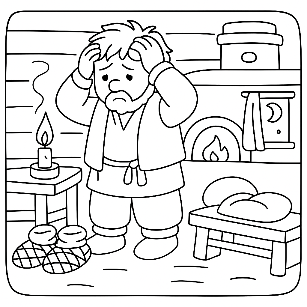 Раскраска по сказке "Чего на свете не бывает"