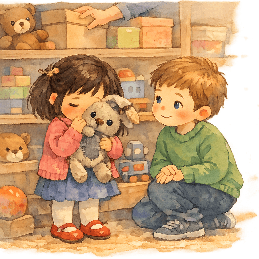 Девочка слышит прощание со старым зайцем