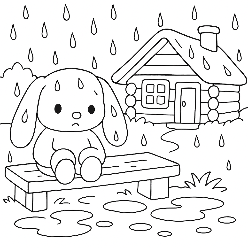 Раскраска по сказке "Игрушки: весёлые стихи для малышей"