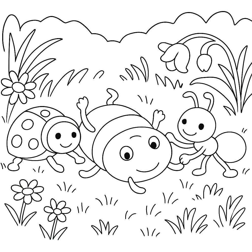 Раскраска по сказке "Веселая Азбука в стихах"