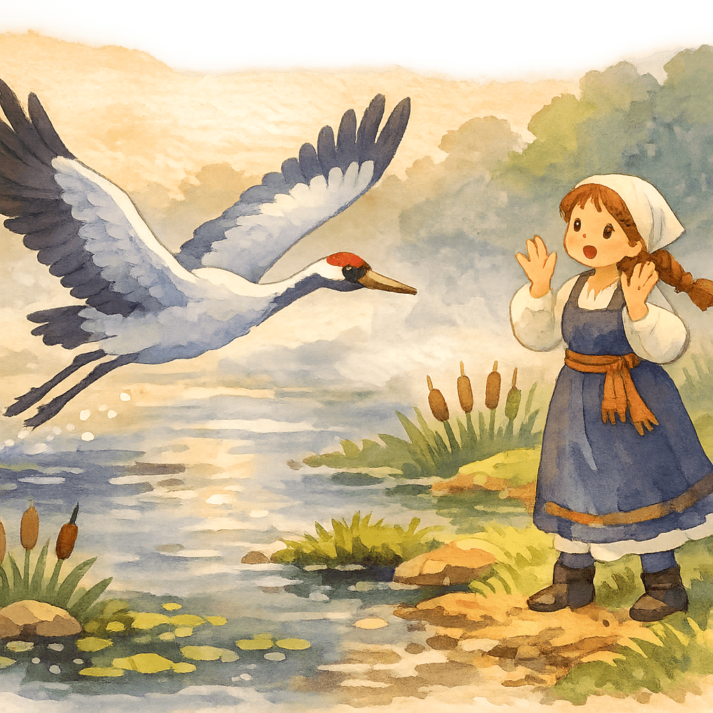 Журка неожиданно взлетел над болотом