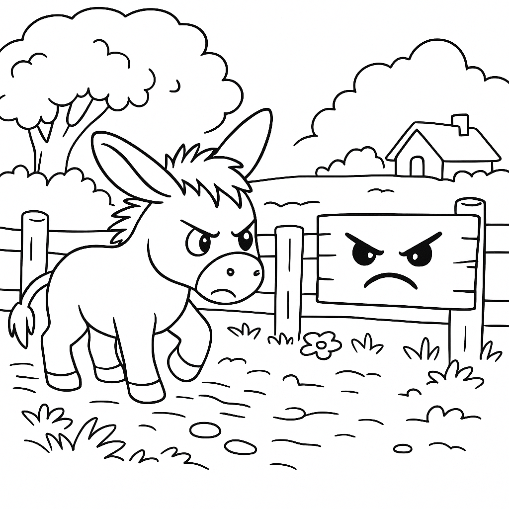 Раскраска по сказке "Веселая Азбука в стихах"