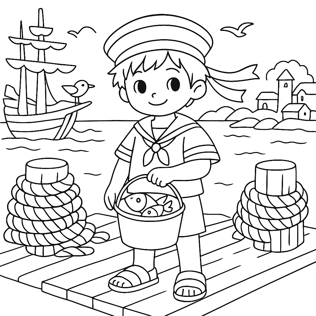 Раскраска по сказке "Веселая Азбука в стихах"