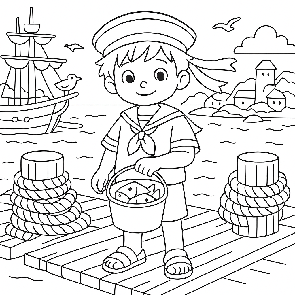 Раскраска по сказке "Веселая Азбука в стихах"