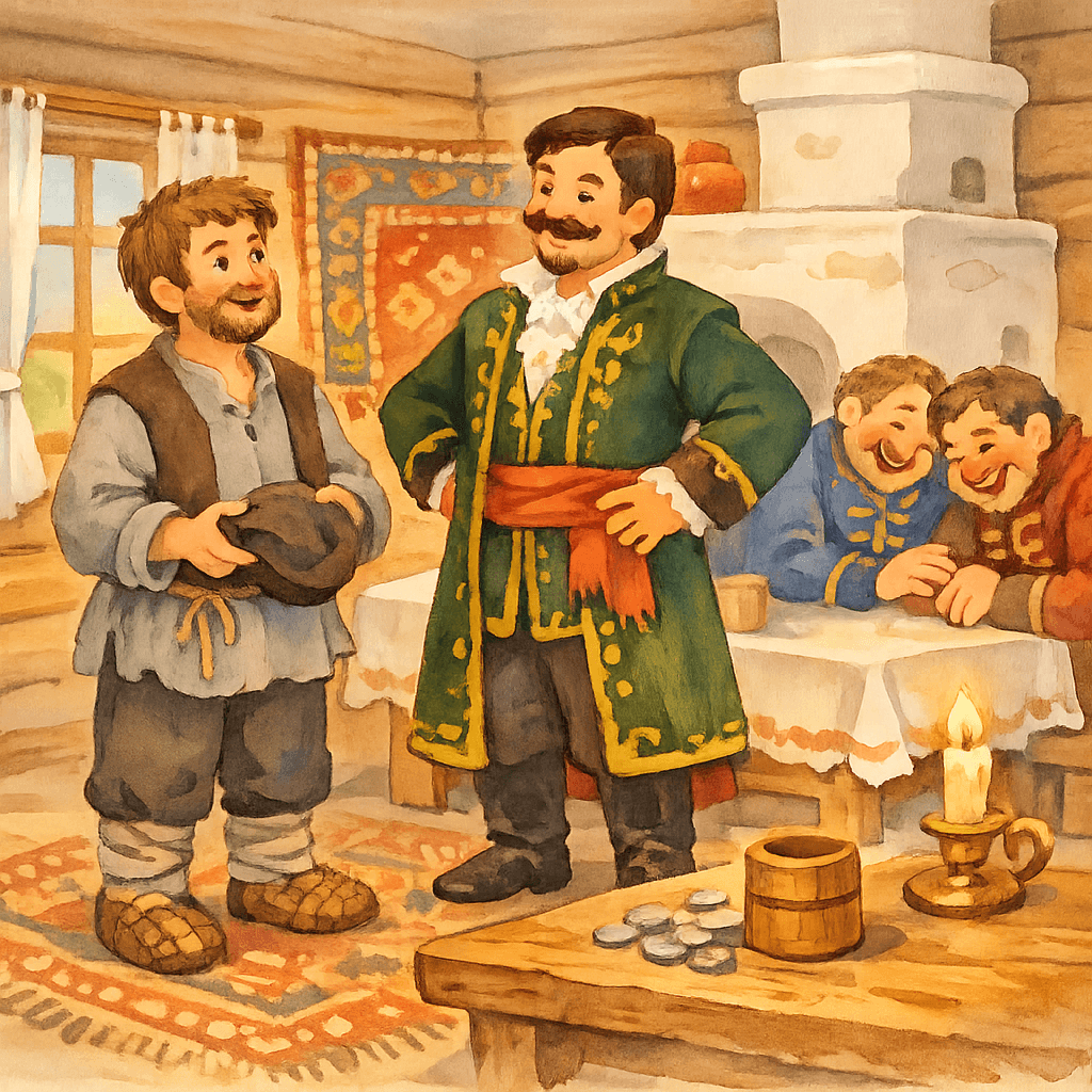 Первый ответ мужика — гости смеются