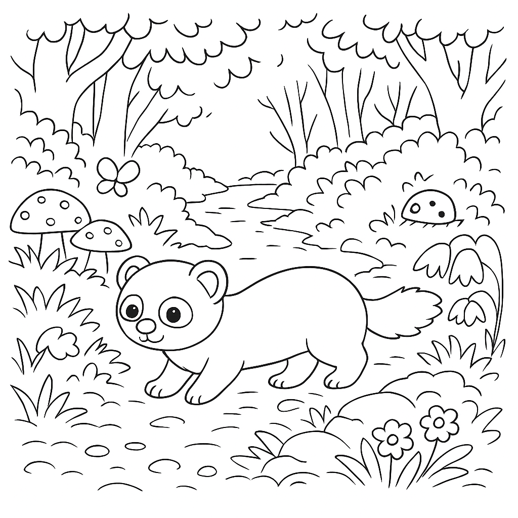 Раскраска по сказке "Веселая Азбука в стихах"