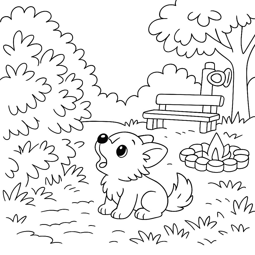 Раскраска по сказке "Уехали"