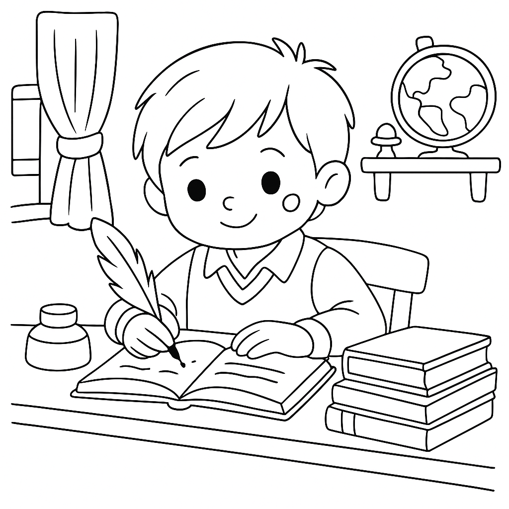 Раскраска по сказке "Веселая Азбука в стихах"