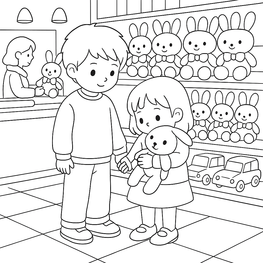 Раскраски: Ваня и старый заяц