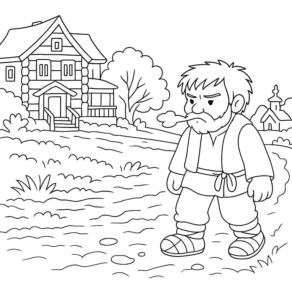 Раскраска по сказке "Чего на свете не бывает"