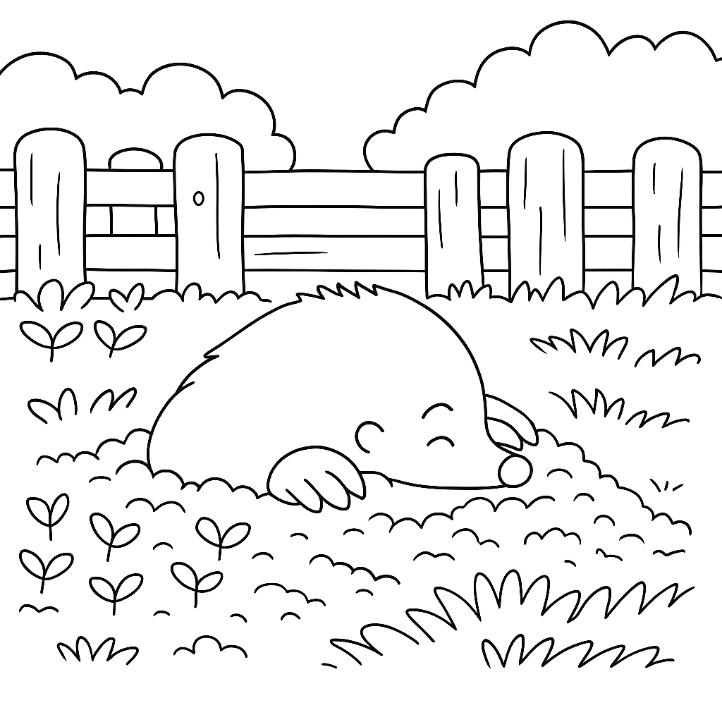 Раскраска по сказке "Веселая Азбука в стихах"