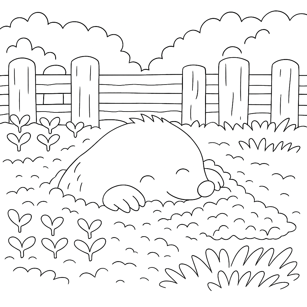 Раскраска по сказке "Веселая Азбука в стихах"