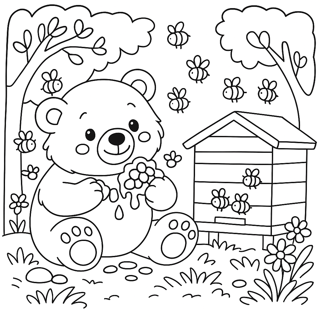 Раскраска по сказке "Веселая Азбука в стихах"