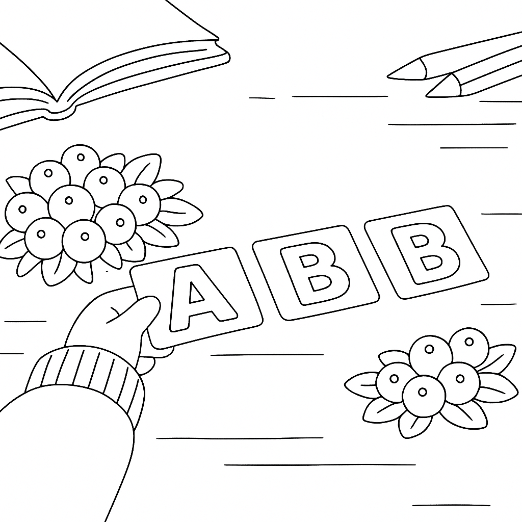 Раскраска по сказке "Веселая Азбука в стихах"