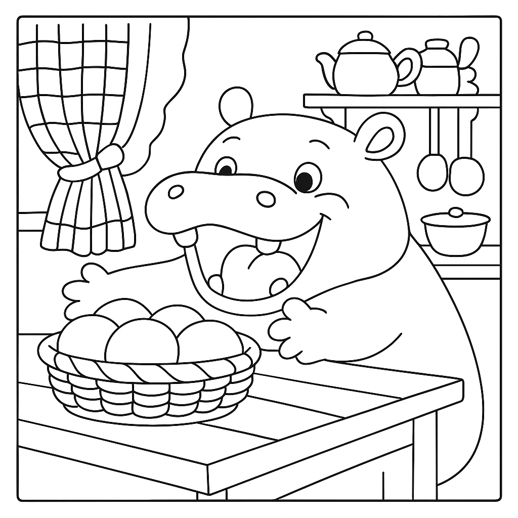 Раскраска по сказке "Веселая Азбука в стихах"