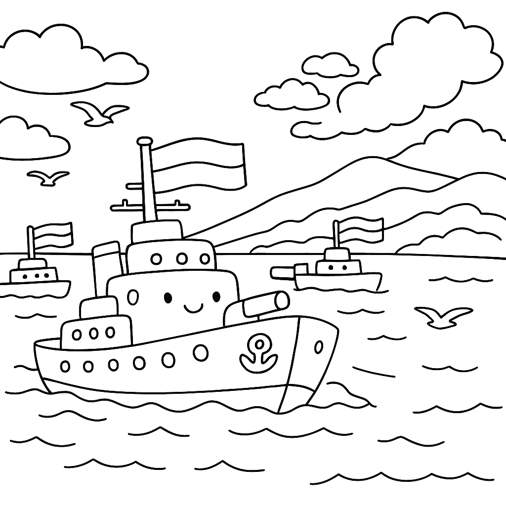 Раскраска по сказке "Веселая Азбука в стихах"