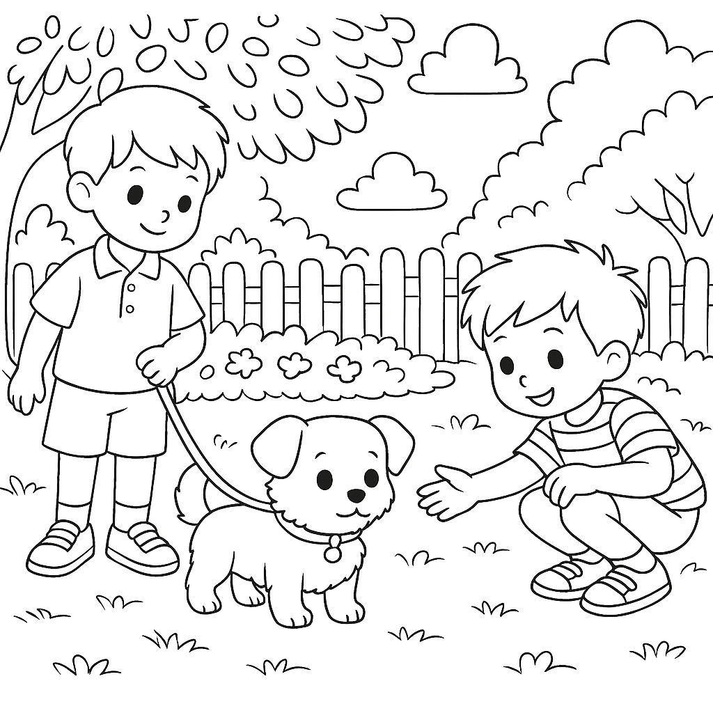 Раскраска по сказке "Уехали"