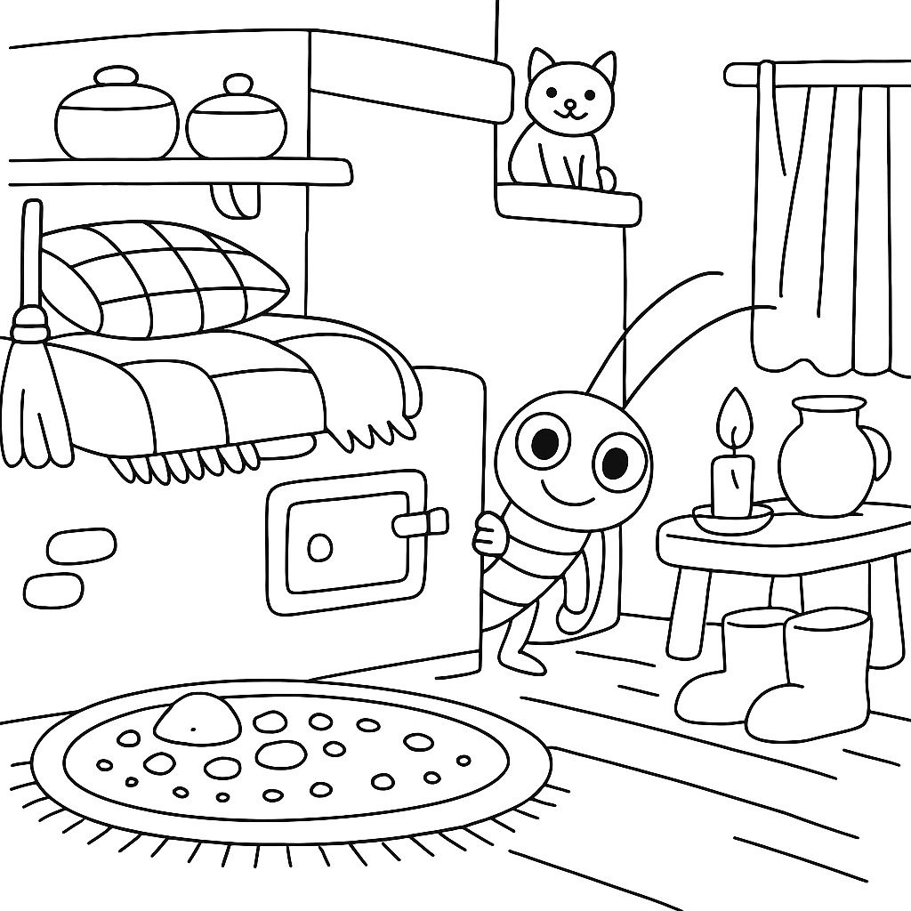 Раскраска по сказке "Веселая Азбука в стихах"