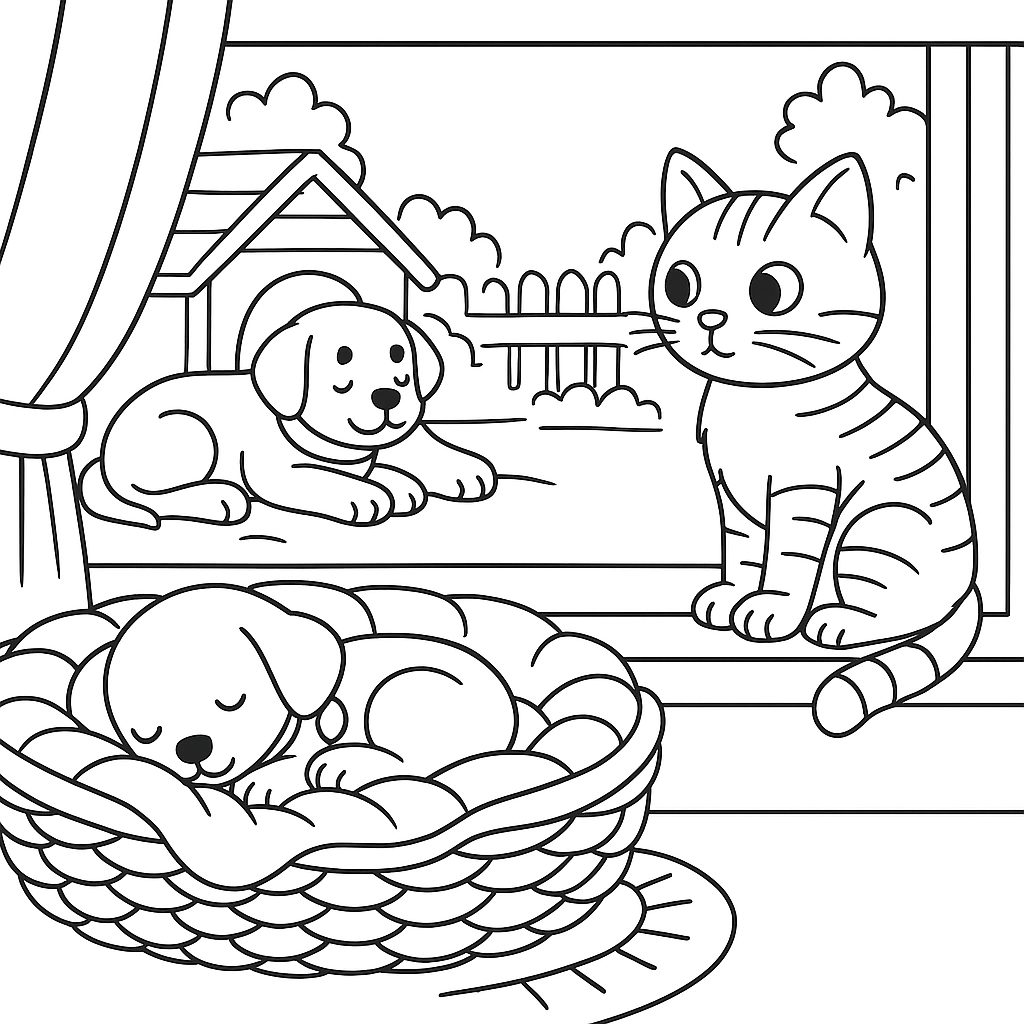 Раскраска по сказке "А я кто?"