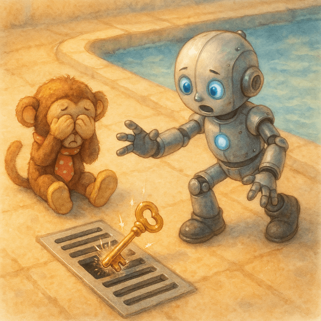 Ключ провалился в щель вентиляционной решётки