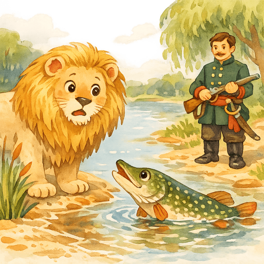 Лев, щука и человек