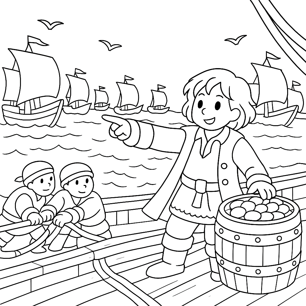 Раскраска по сказке "Садко"