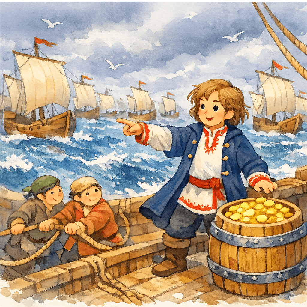 Сорок кораблей застыли в море, требуют дань