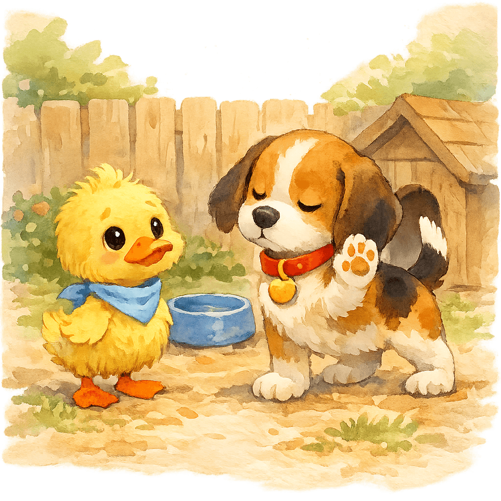 Тявка тоже делает вид, что не узнаёт Крячика