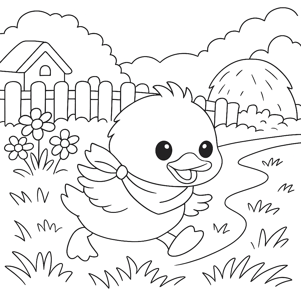 Раскраска по сказке "Однажды утром"