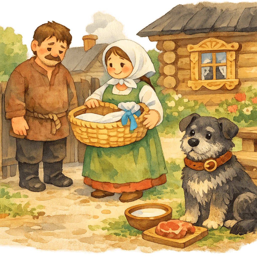 Полкан возвращается домой: мясо и молоко во дворе