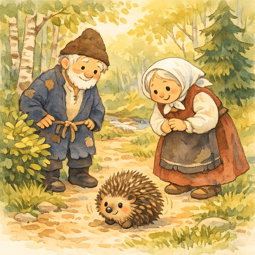 Лесной колобок колючий бок