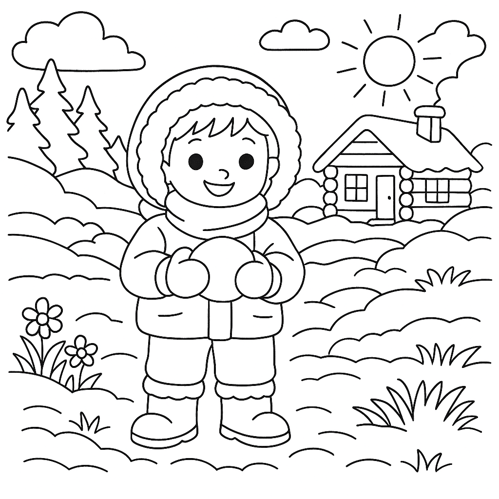 Раскраска по сказке "Я знаю, что надо придумать"