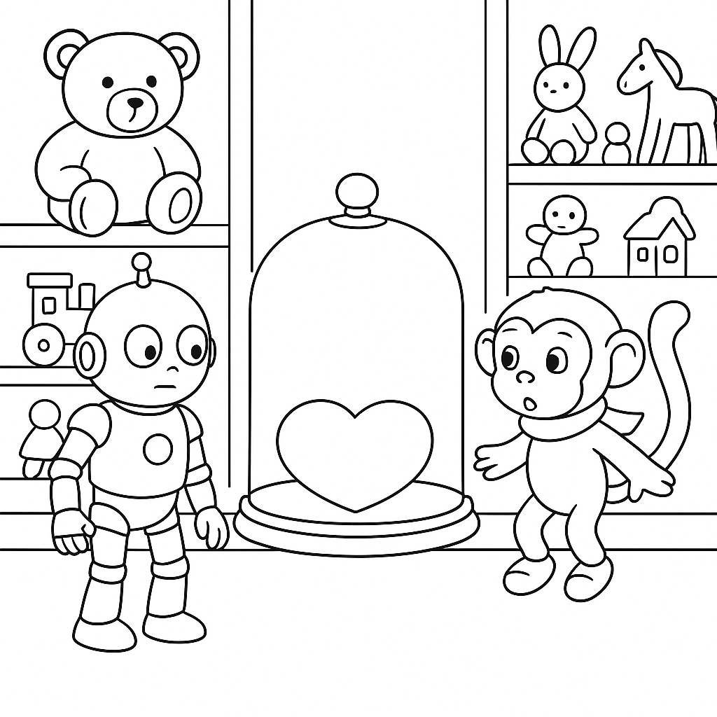 Раскраска по сказке "Полночный завод и Золотой ключ"