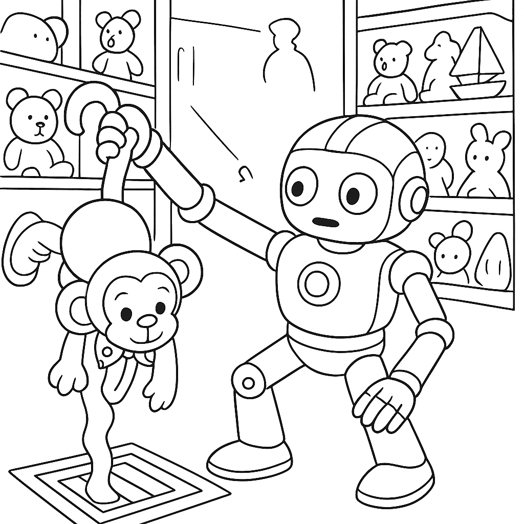 Раскраска по сказке "Полночный завод и Золотой ключ"