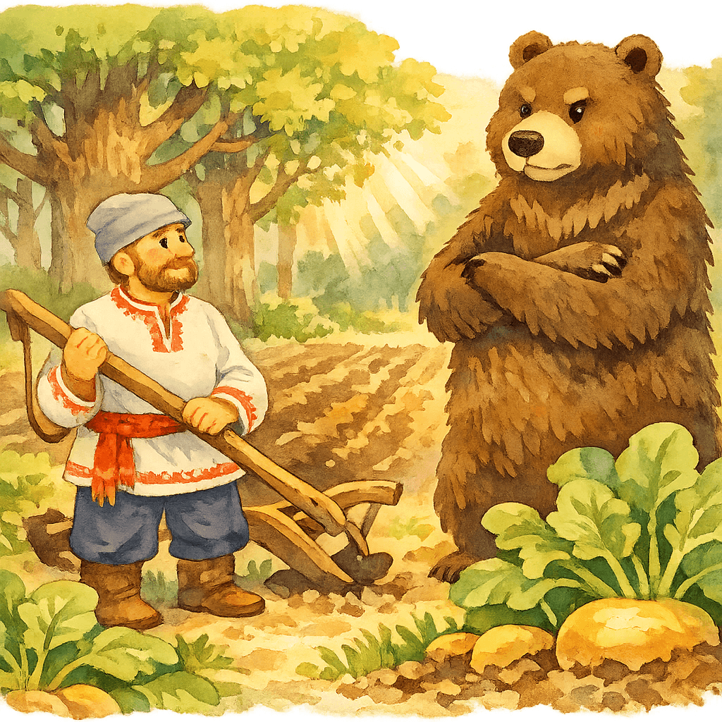 Мужик и медведь